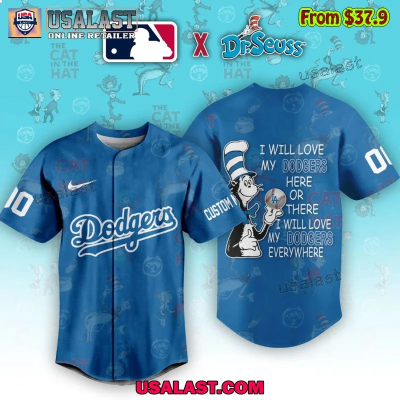 Los Angeles Dodgers x Dr Seuss Baseball Jersey