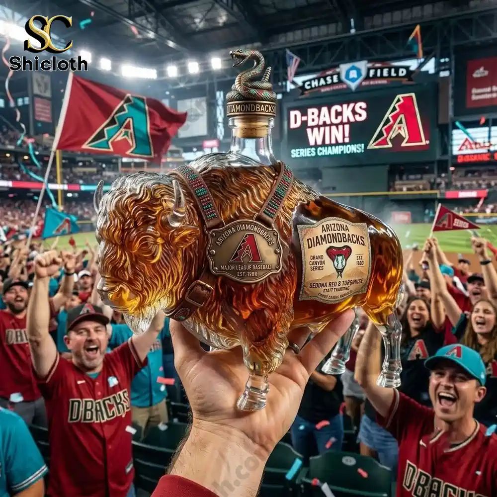 Bison Spirit BuffaloTrace x Arizona Diamondbacks Limited Edition Whiskey Bottle