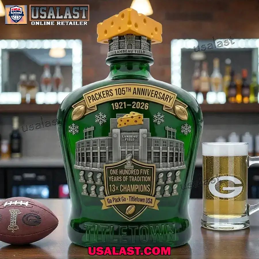 Green Bay Packers 105th Anniversary Whiskey Decanter
