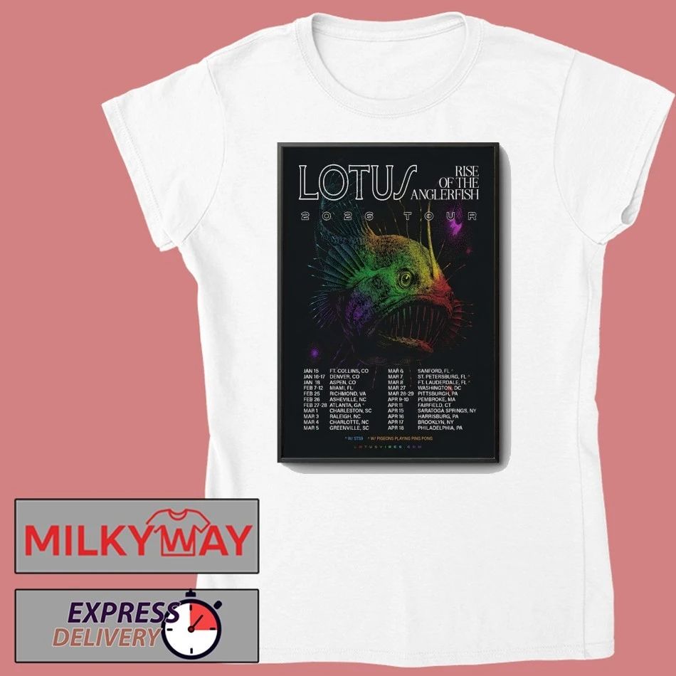 Lotus Rise Of The Anglerfish 2026 Tour Poster shirt