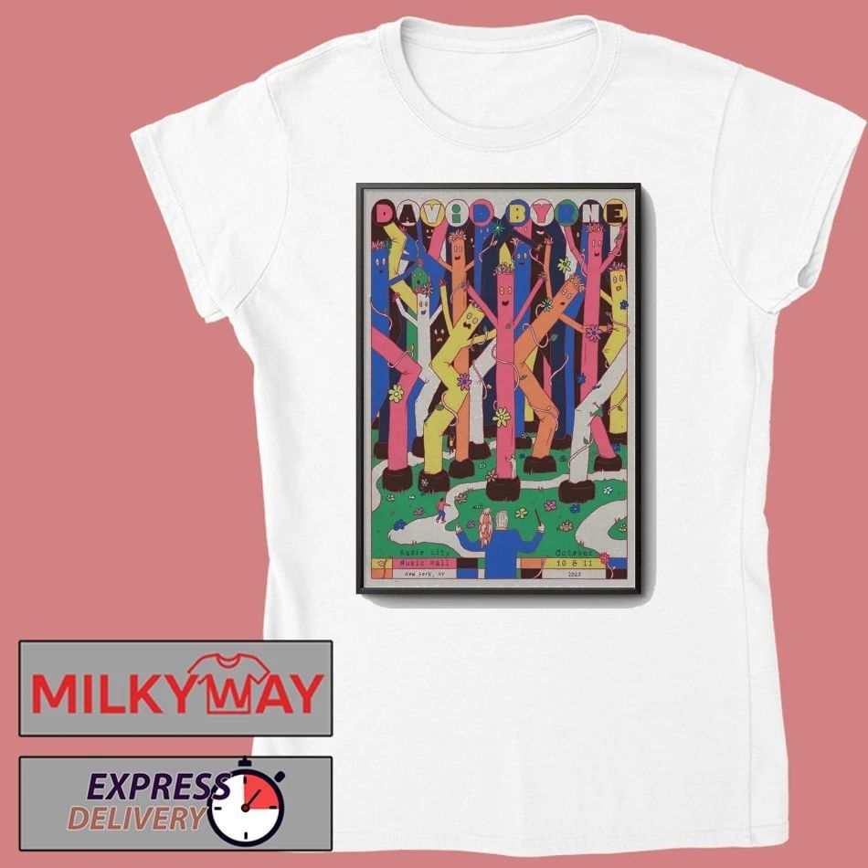 David Byrne Oct 10-11 2025 Radio City Music Hall New York NY Poster shirt