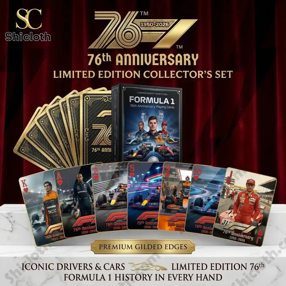 Formula 1 76th Anniversary Playing Cards