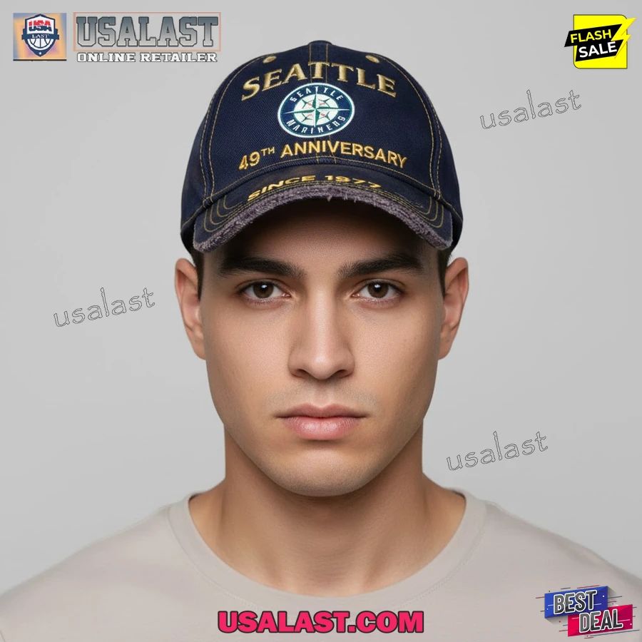 Seattle Mariners 49th Anniversary 1977-2026 Classic Cap
