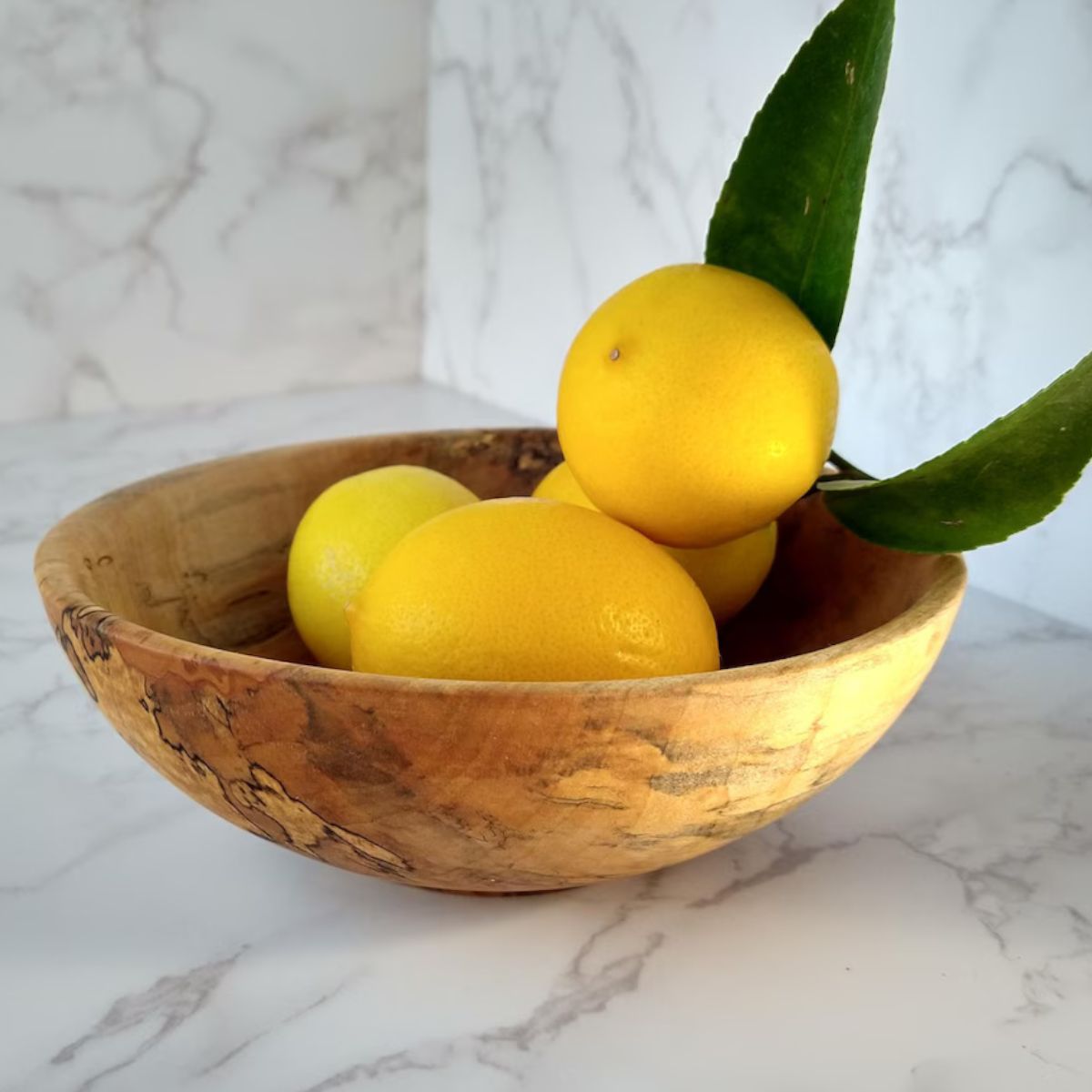 Hand-Turned Spalted Cypress Bowl – Uncommon Natural Beauty