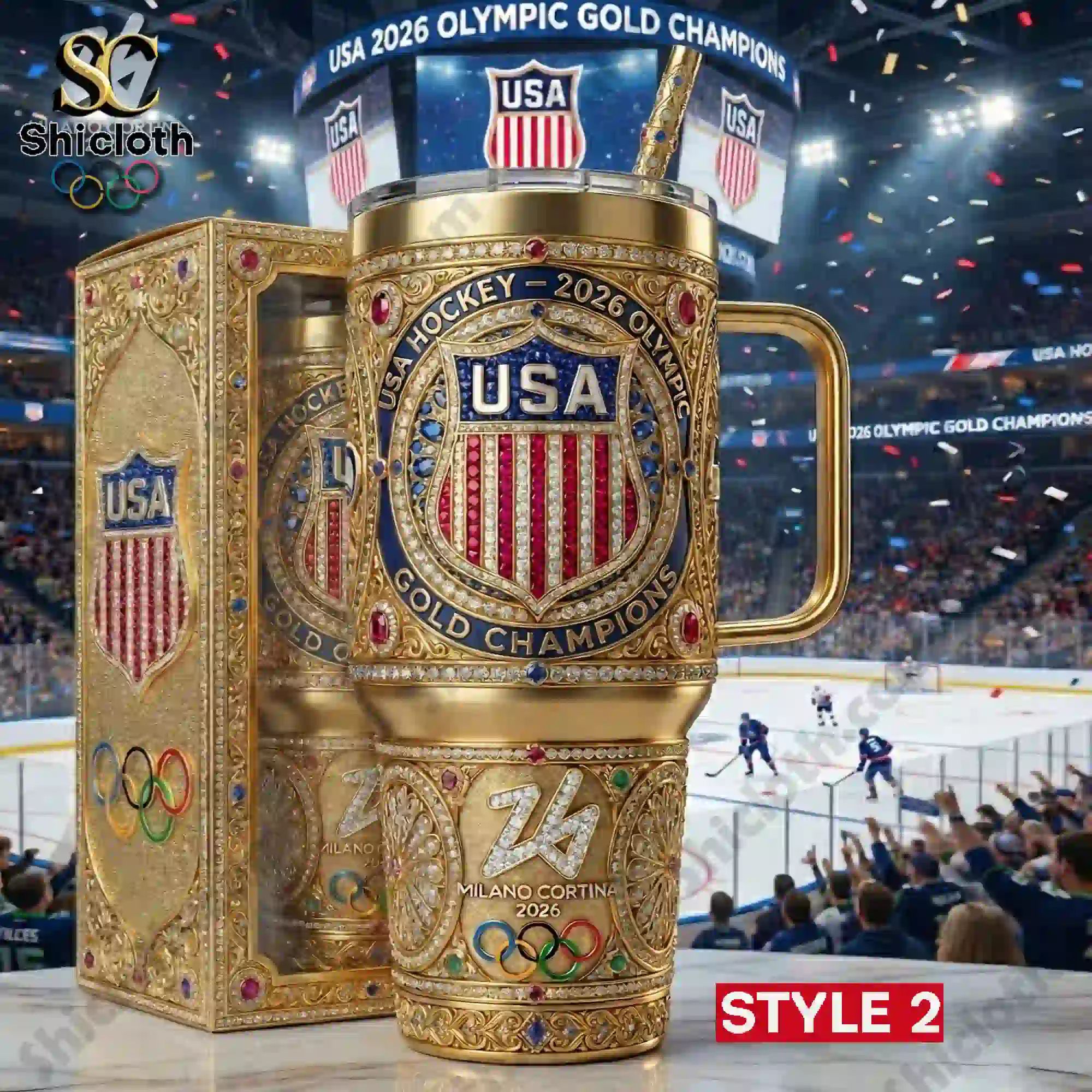 Usa Hockey 2026 Olympic Gold Medal Champion Tumbler