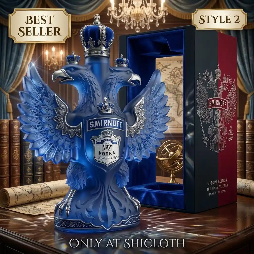 Smirnoff No. 21 Double-Headed Eagle Triple Distilled Special Edition Vodka Bottle