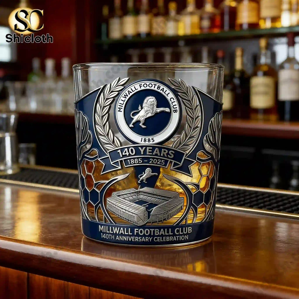 Millwall FC 140th Anniversary Whiskey Glass