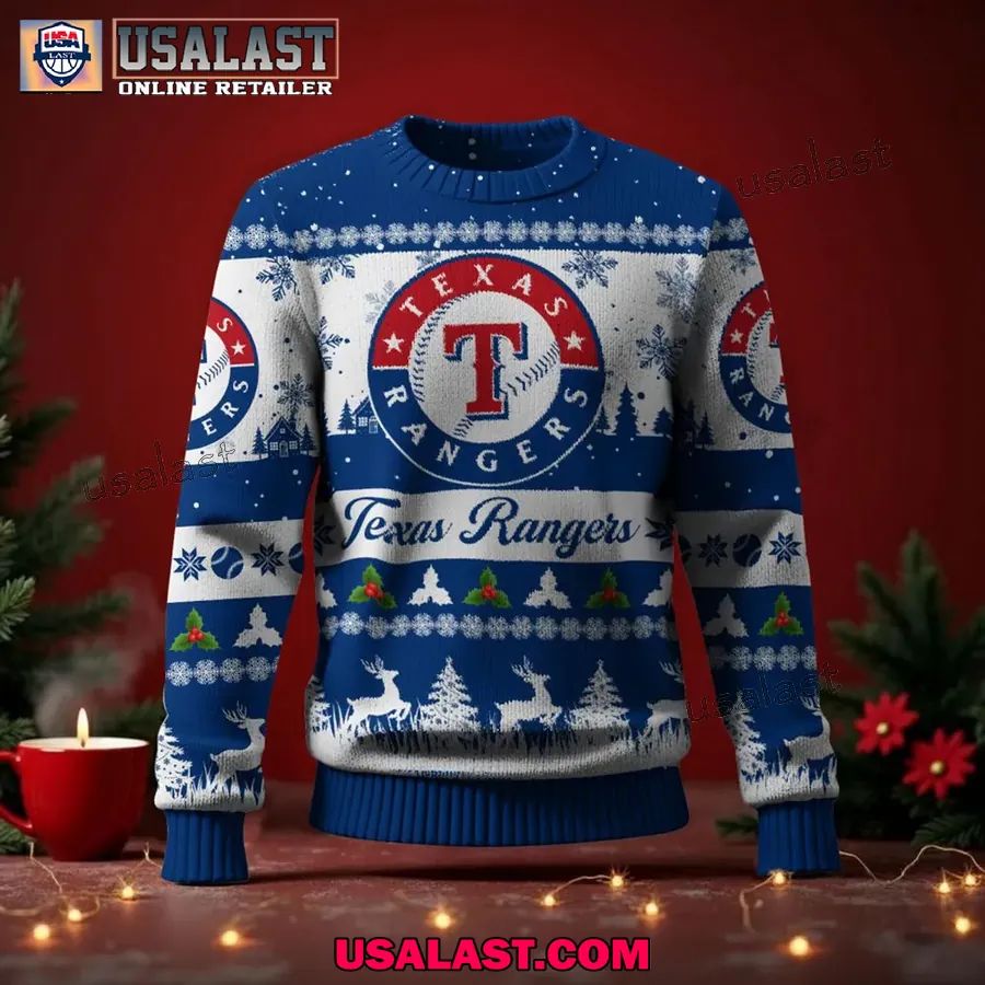 Texas Rangers Ugly Christmas Sweater Jumper