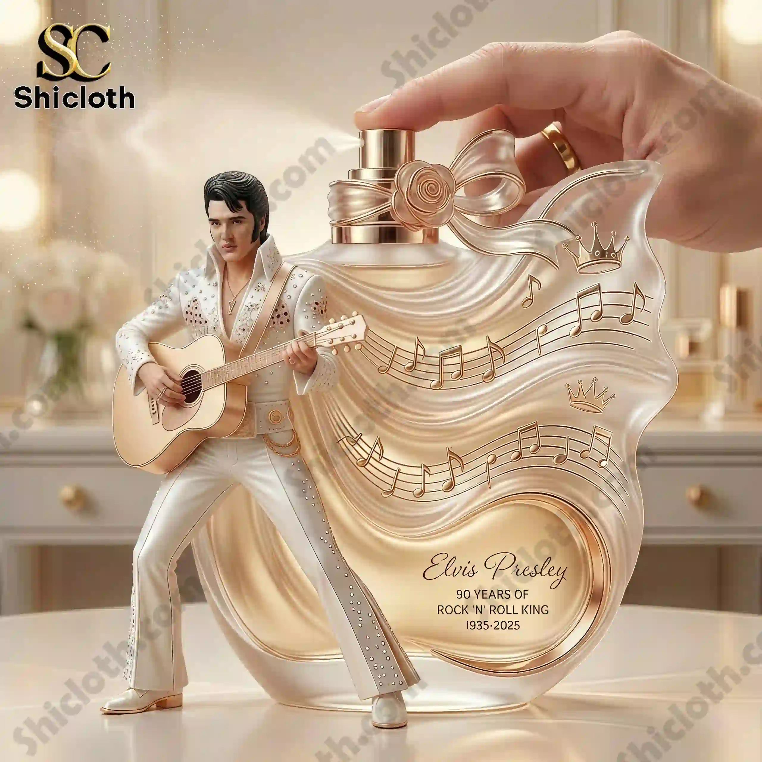 Elvis Presley 90th Anniversary Commemorative Perfume Bottle