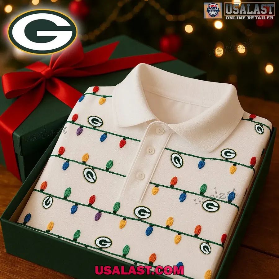 Green Bay Packers Premium Christmas Polo Shirt