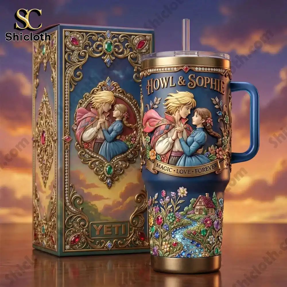 Howl & Sophie Magic Love Forever Happy Valentina Day Tumbler