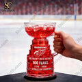 Red Wings 100th Anniversary Stanley Cup Trophy Beer Glass Cup