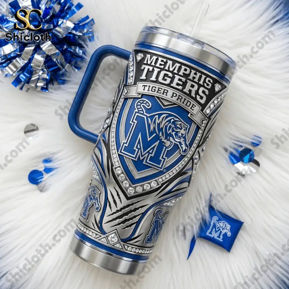 Memphis Tigers 40oz Tervis Tumbler With Handle