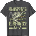 Funny Fishing Boy Teens Kid Camouflage USA Flag Bass Fish 67 T-Shirt