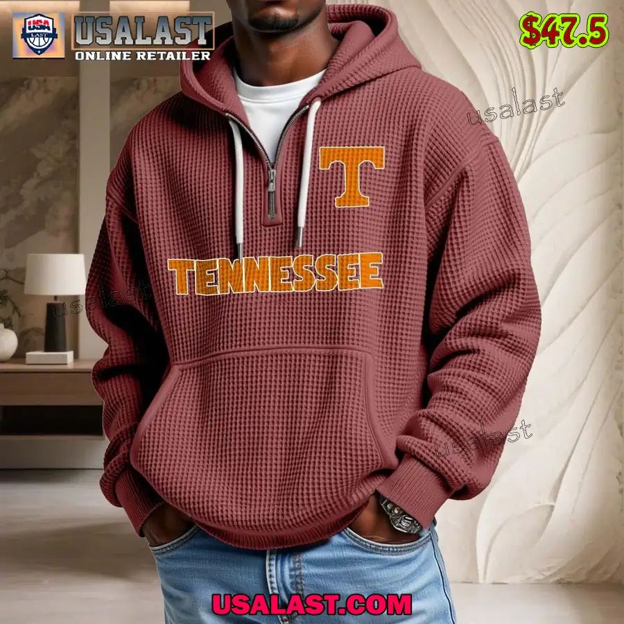 Tennessee Volunteers Waffle Half Zip Hoodie
