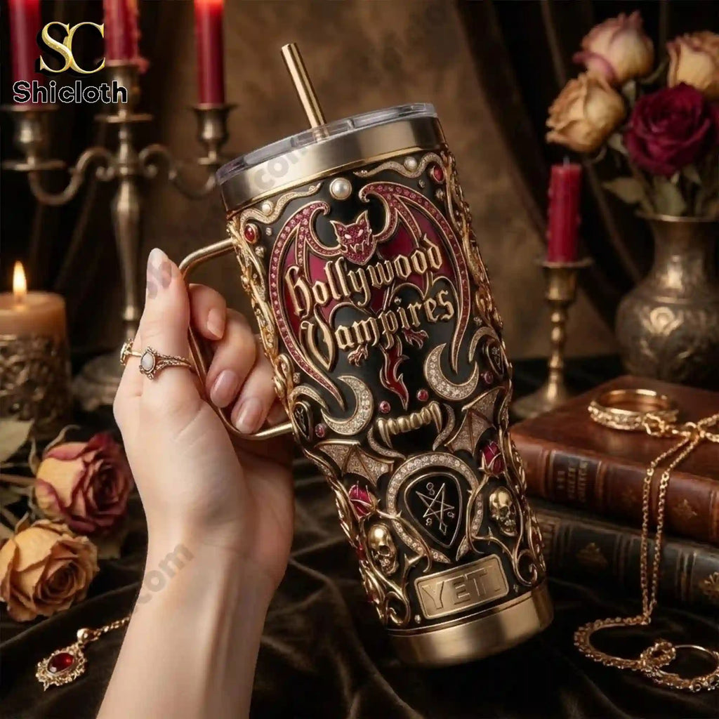 Hollywood Vampires 40 oz Yeti Tumbler With Handle