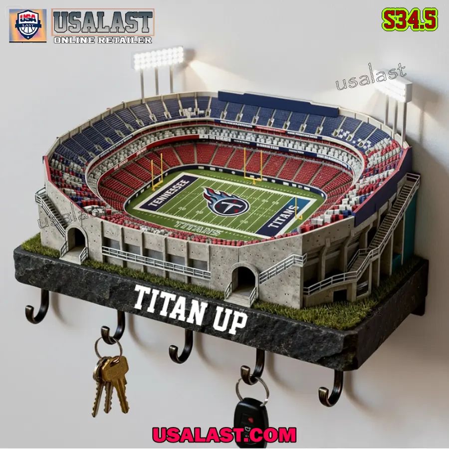 Tennessee Titans Sports Stadium Key Hooks, Key Holder