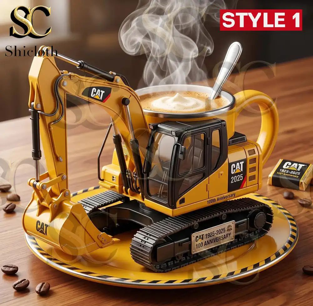 Caterpillar (CAT) 100th Anniversary Bulldozer Mug