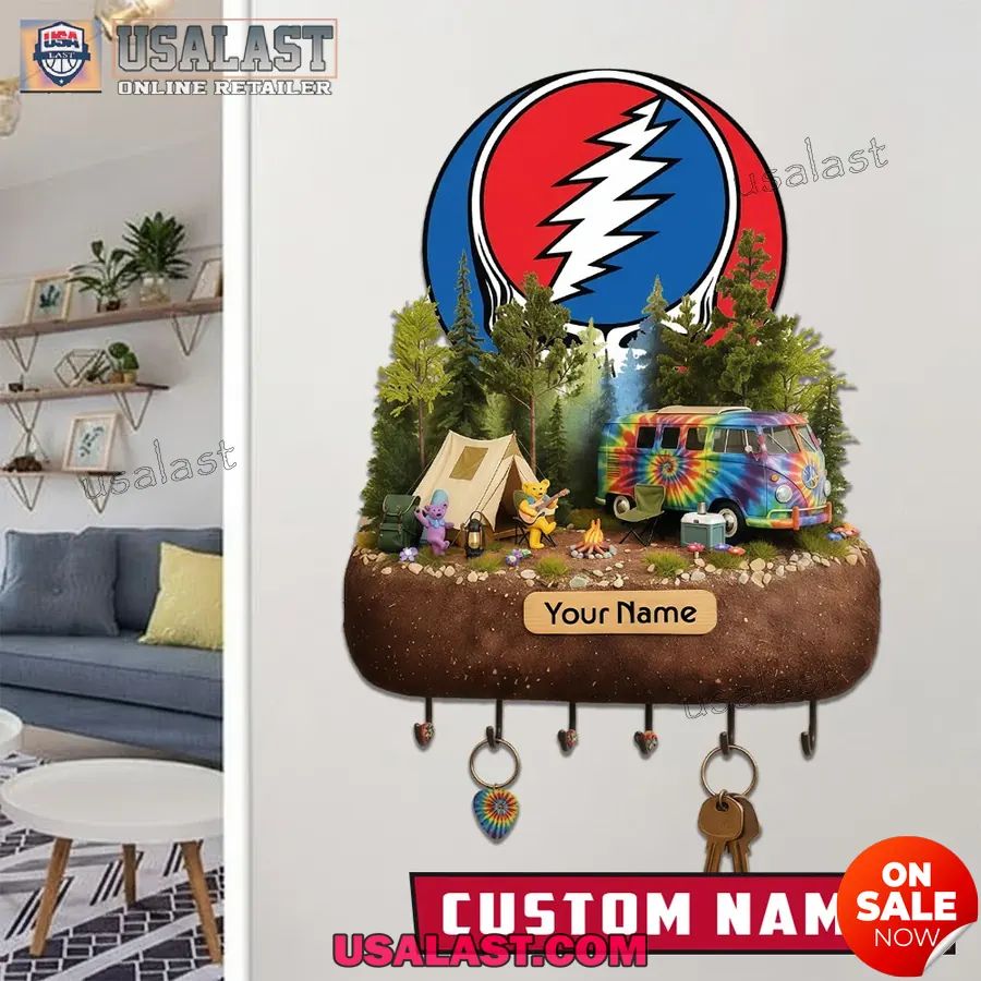 Personalized Grateful Dead Wall Key Holder