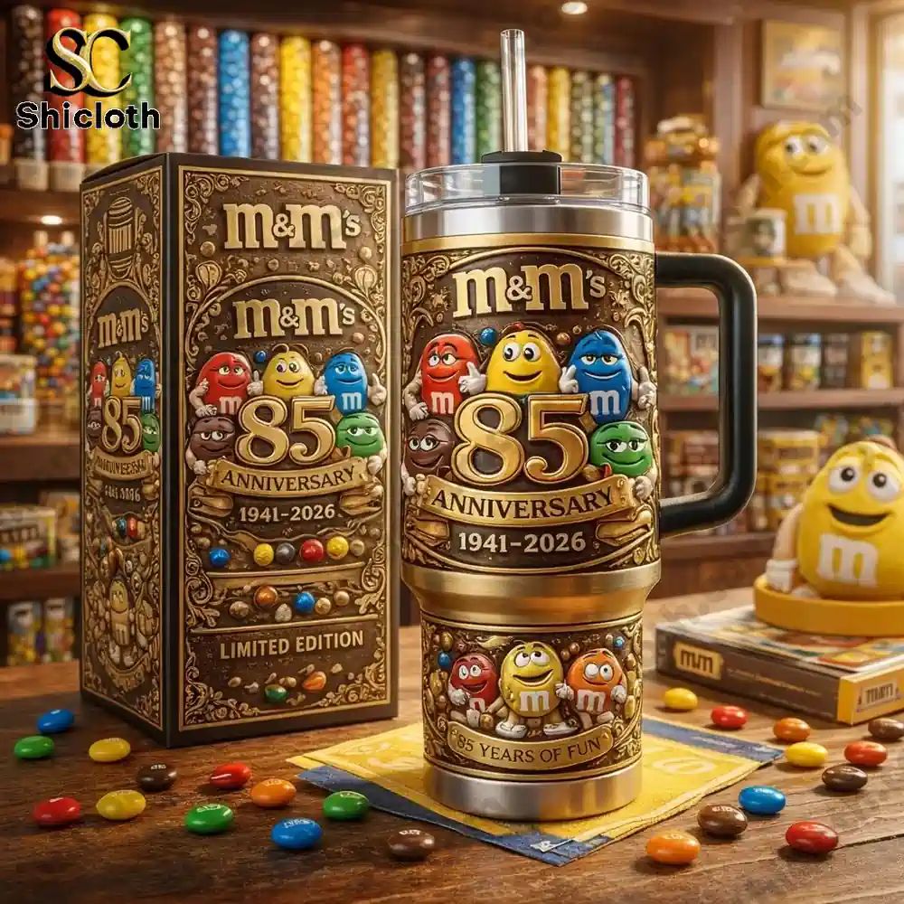 M&M 85th Anniversary 3D Relief Insulated Tumbler