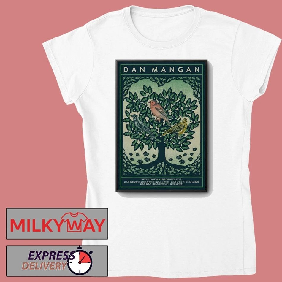 Dan Mangan Natural Light Tour European 2025 Poster shirt