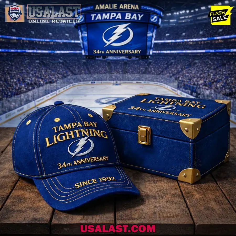 Tampa Bay Lightning 34th Anniversary 1992-2026 Classic Cap