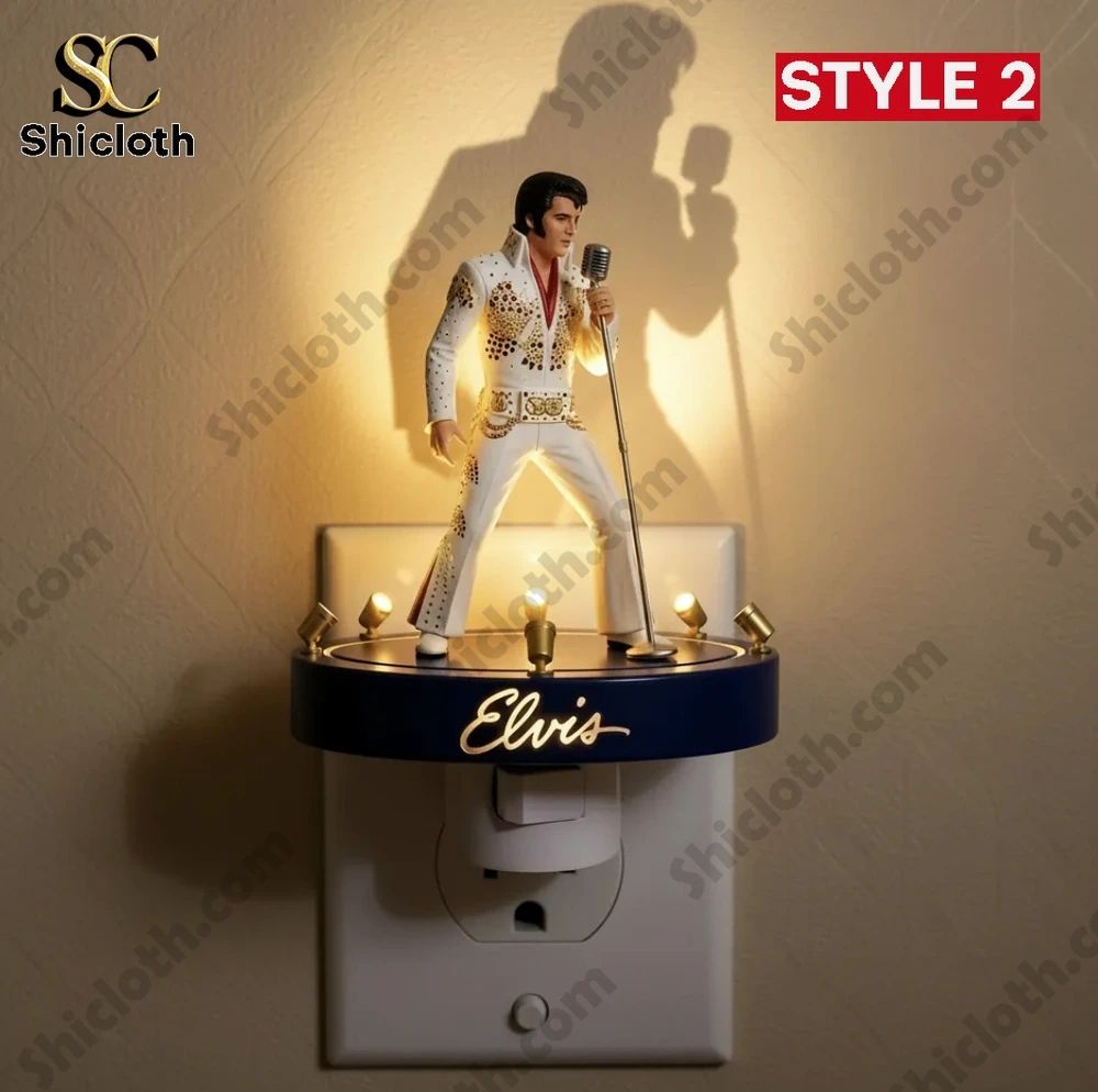 Elvis Presley King Of Rock ‘n’ Roll Night Light