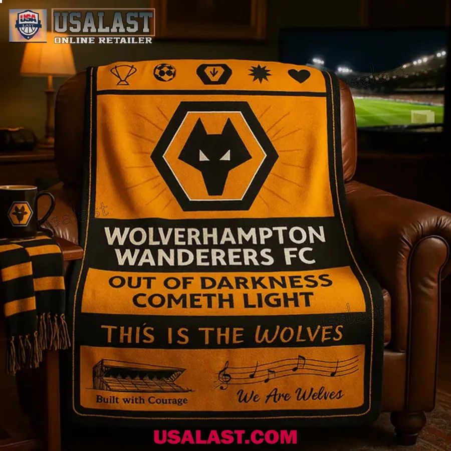 Wolverhampton FC The Wolves Match Day Blanket