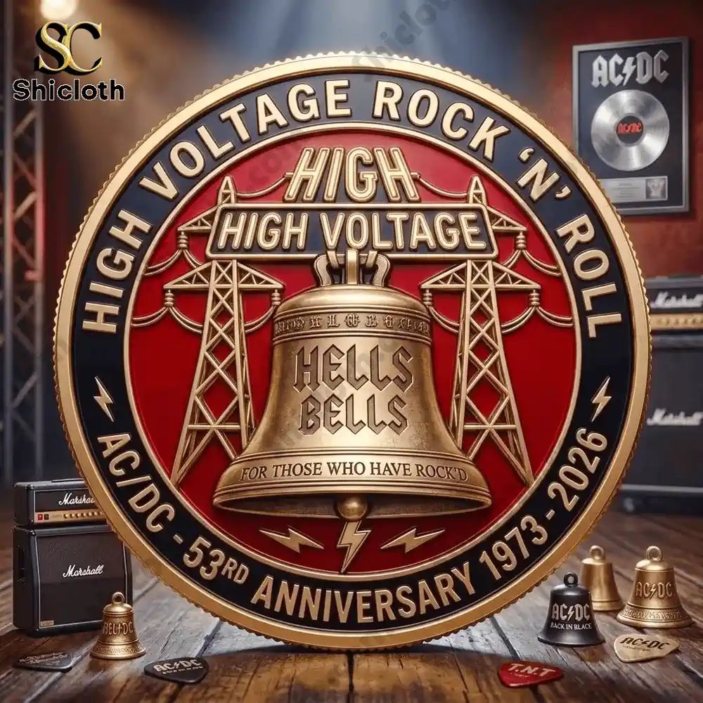 AC_DC 53rd Anniversary Commemorative Coin