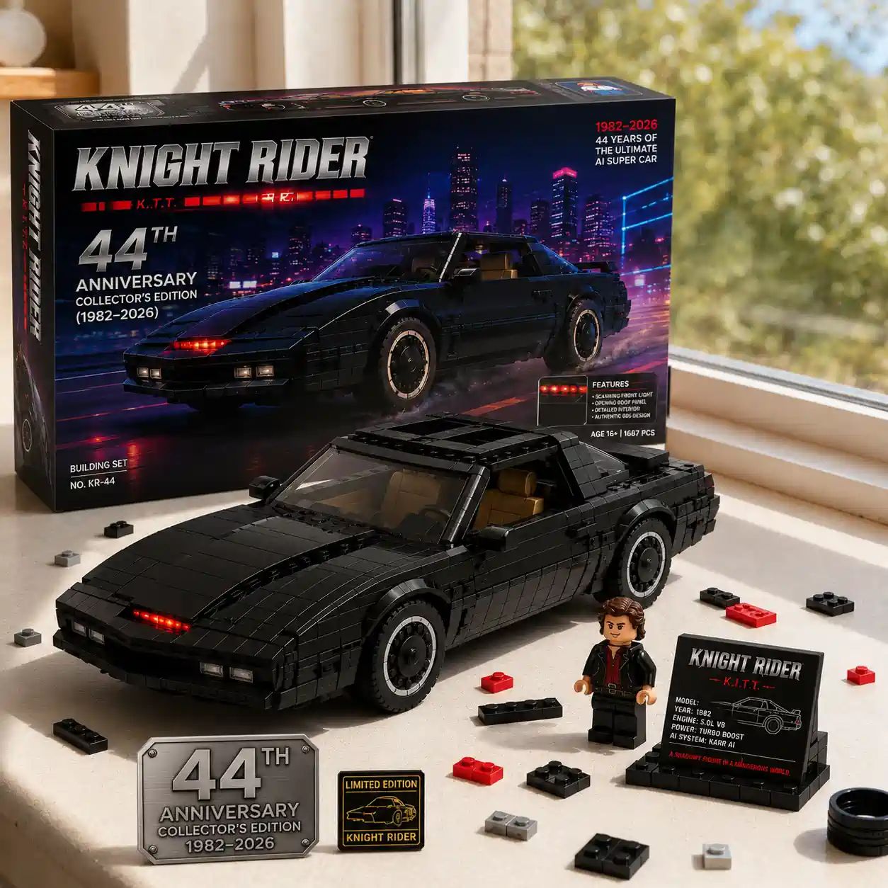 Knight Rider K.I.T.T. 44th Anniversary Collector Building Set