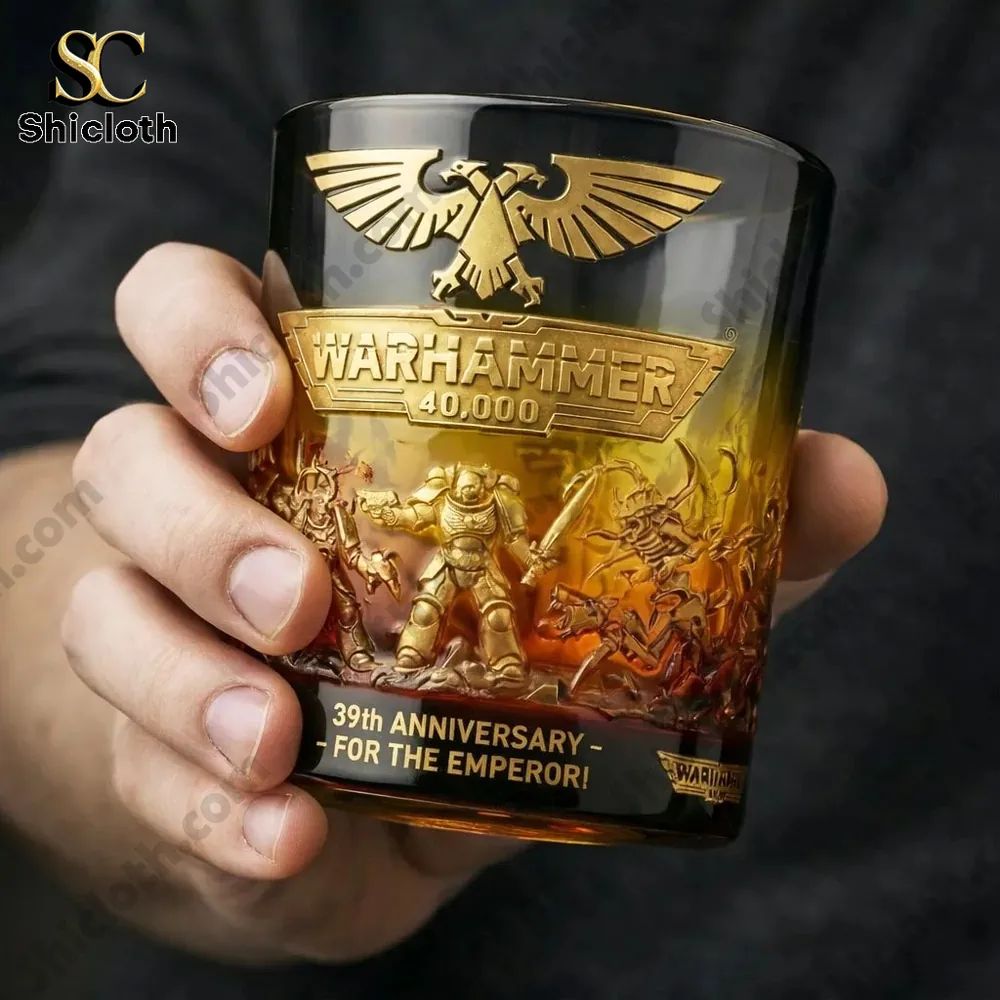 Warhammer 40,000 39th Anniversary For The Emperor Commemorative Glass