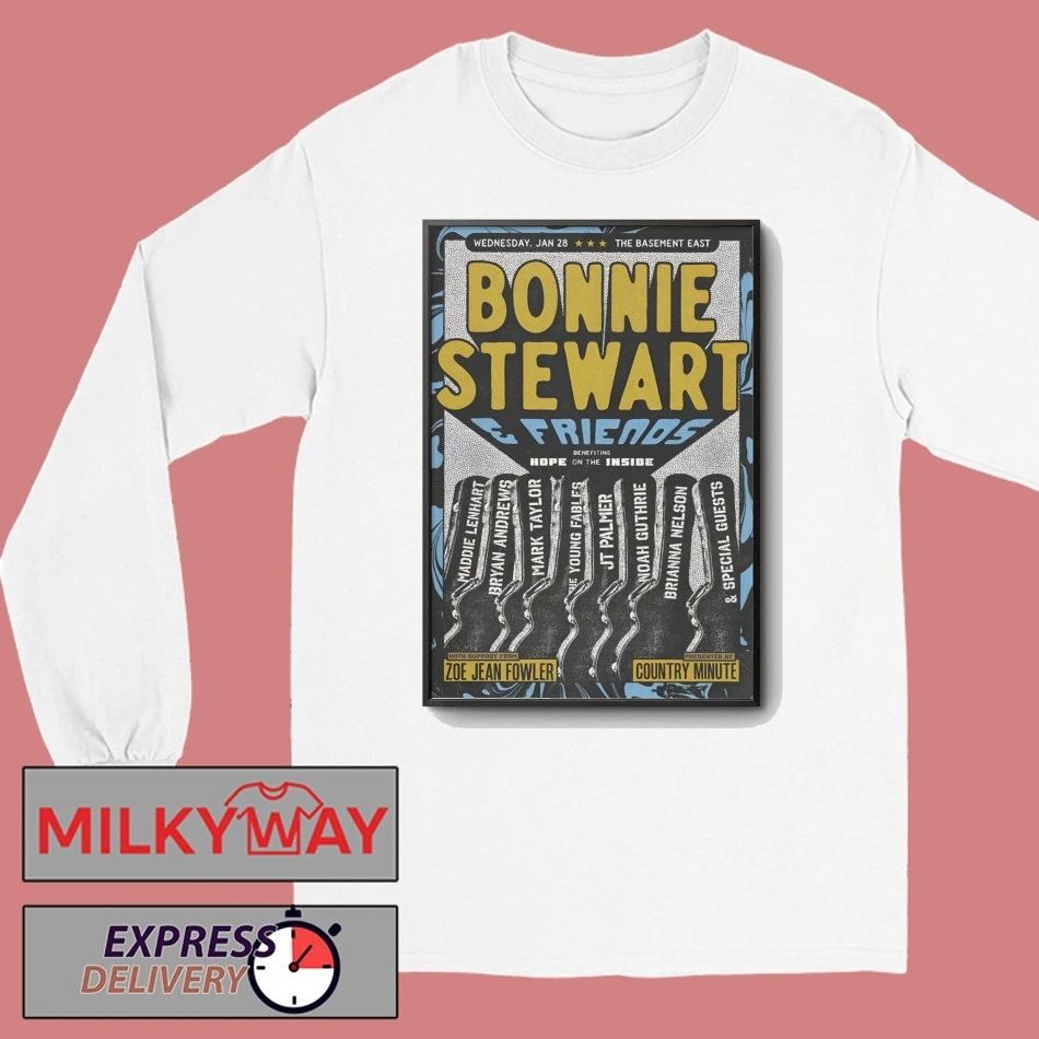 Bonnie Stewart And Friend January 28 2026 In Nashville TN Poster shirt