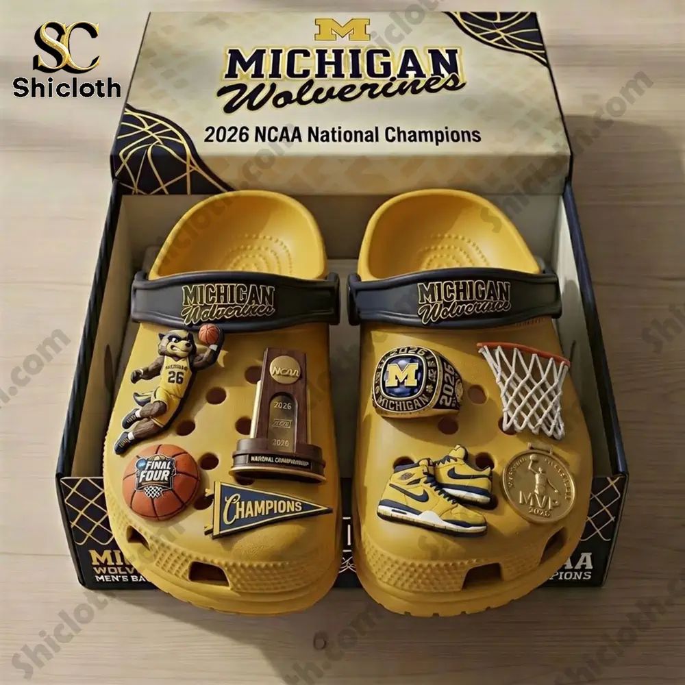 Michigan Wolverines NCAA National Championship 2026 Clogs Crocs