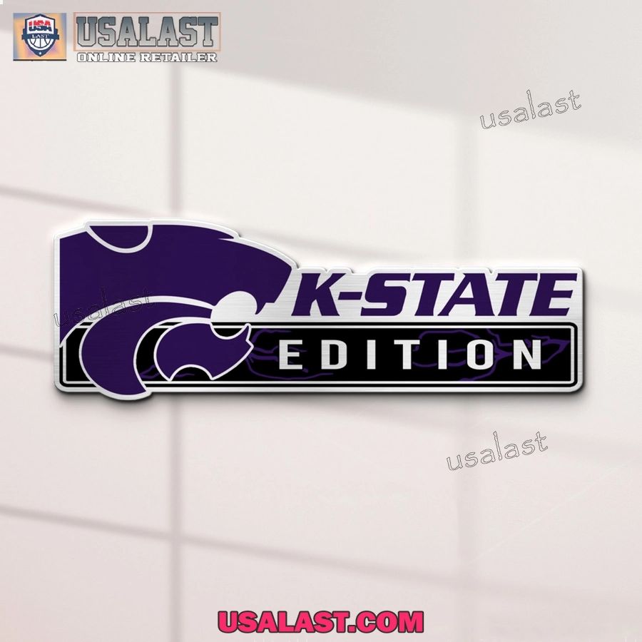 Kansas State Wildcats Edition 3D Car Badge Sticker