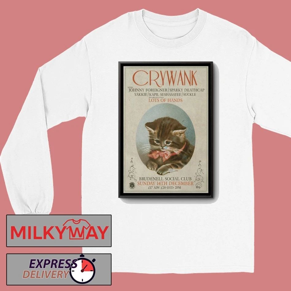 Crywank Brudenell Social Club In Leeds UK Dec 14 2025 Poster shirt
