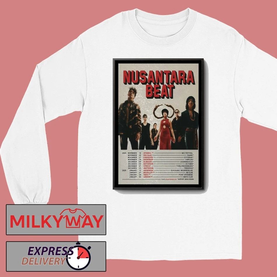 Nusantara Beat Tour Nov 2025 and January 2026 Poster shirt