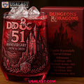 Dungeons & Dragons 51st Anniversary Wine Glass