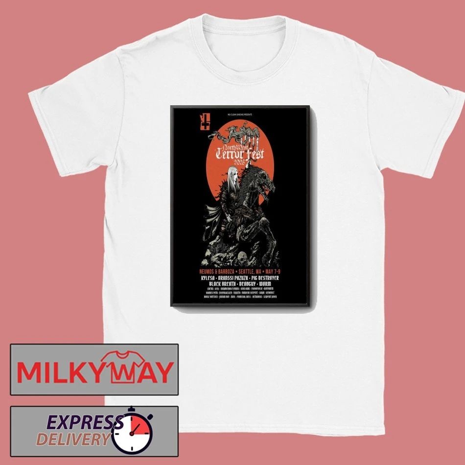 Northwest Terror Fest 2025 Event Seattle On May 7-9 Poster shirt