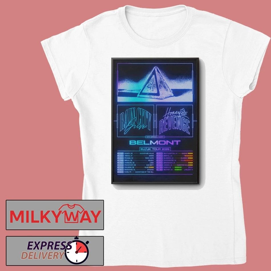 Honey Revenge And Rain City Drive EU-UK 2026 Tour Poster shirt