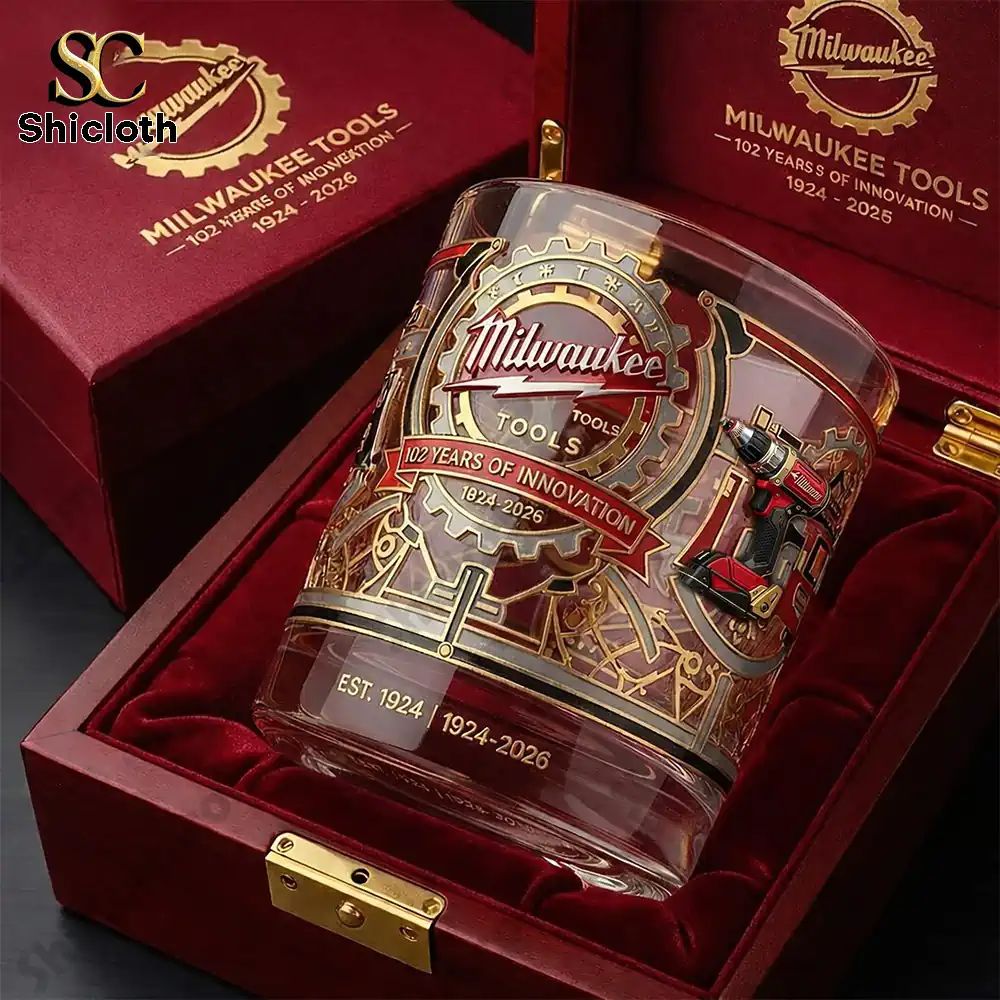 Milwaukee Tools 102nd Anniversary 1924-2026 Whiskey Glass 2026
