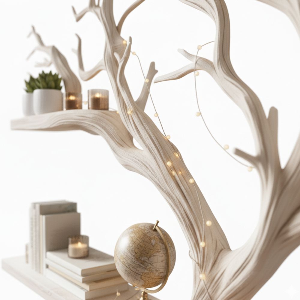 Handcrafted Tree Bookshelf – Where Art Meets Function