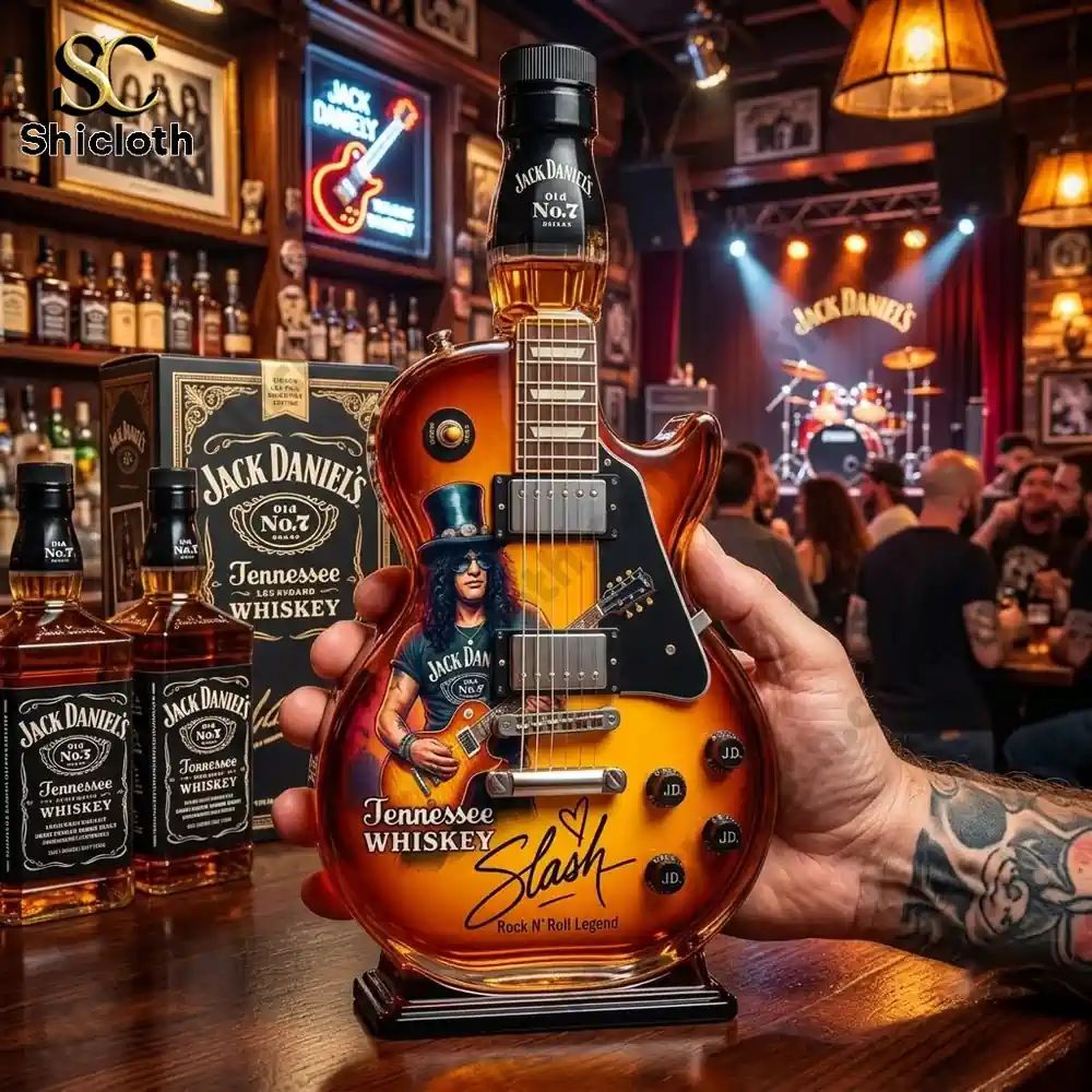 Jack Daniel’s Slash Signature Legendary Guitar Whiskey Bottle
