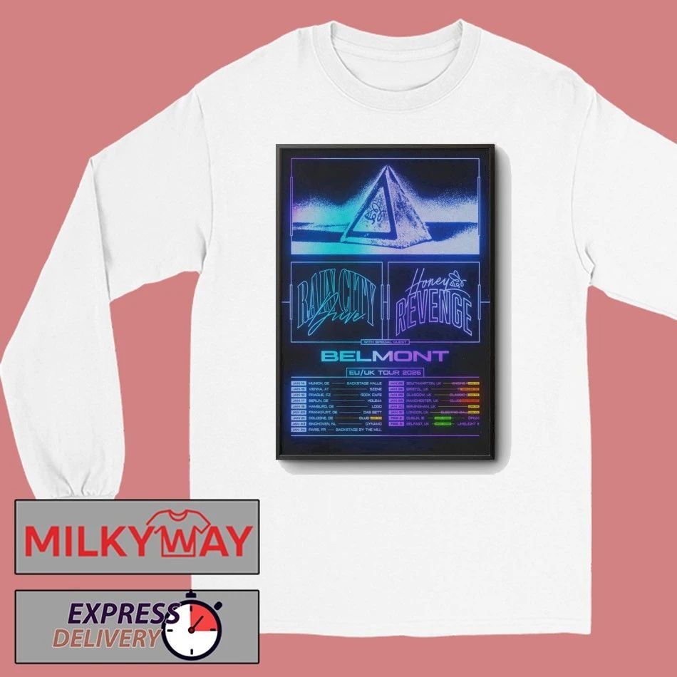 Honey Revenge And Rain City Drive EU-UK 2026 Tour Poster shirt
