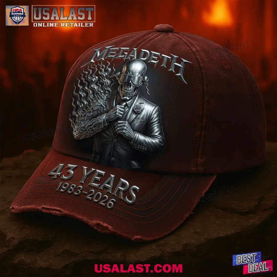 Megadeth 43th Anniversary Classic Cap