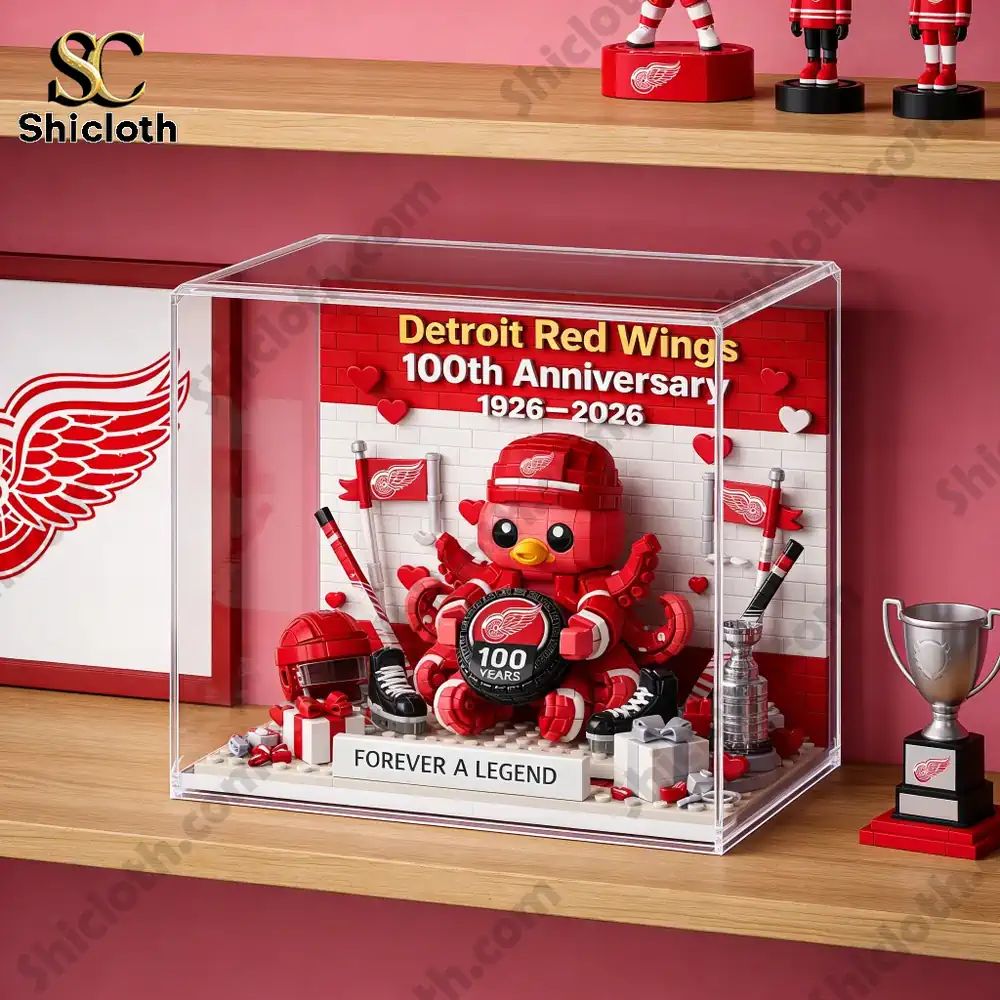 Red Wings 100th Anniversary Octopus Brick Diorama Set