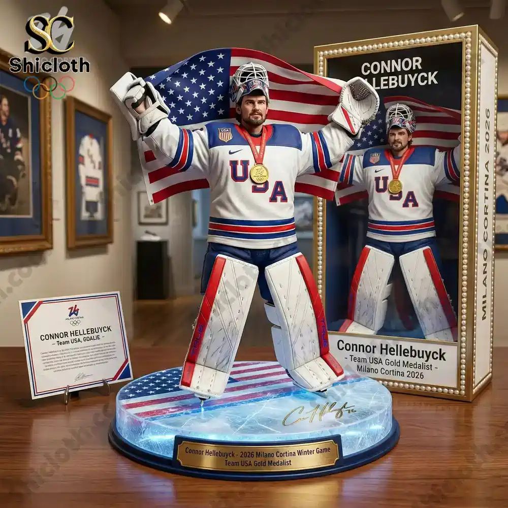 Connor Hellebuyck Team USA Gold Medalist Pop! Figure