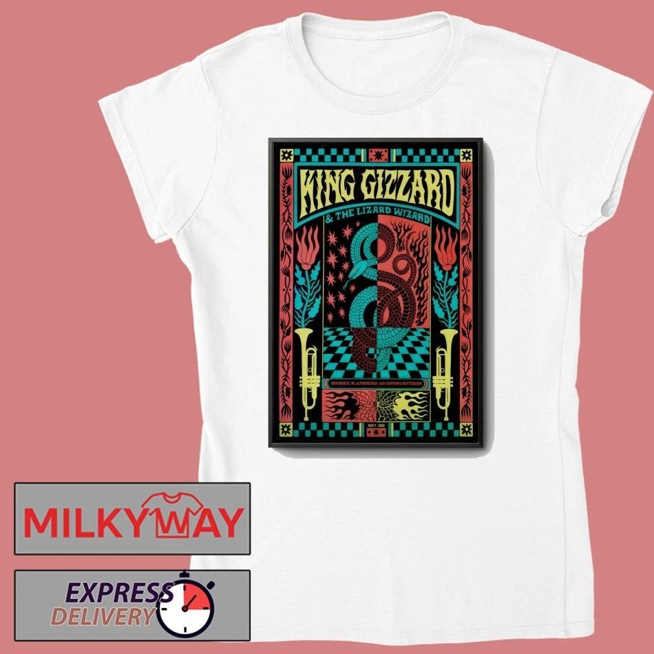 King Gizzard And The Lizard Wizard 11 7 2025 Den Bosch Netherlands Poster shirt