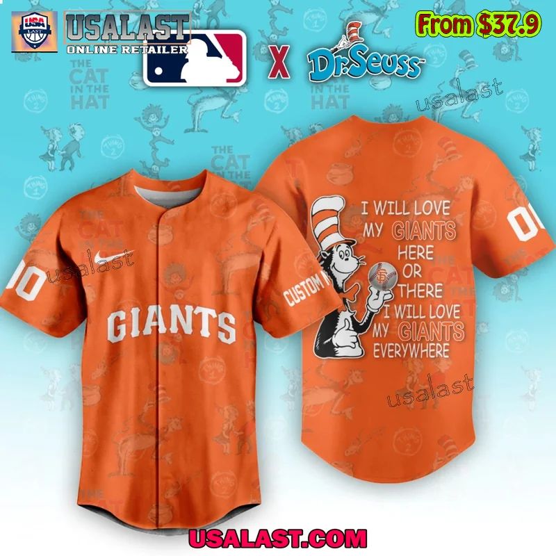 San Francisco Giants x Dr Seuss Baseball Jersey