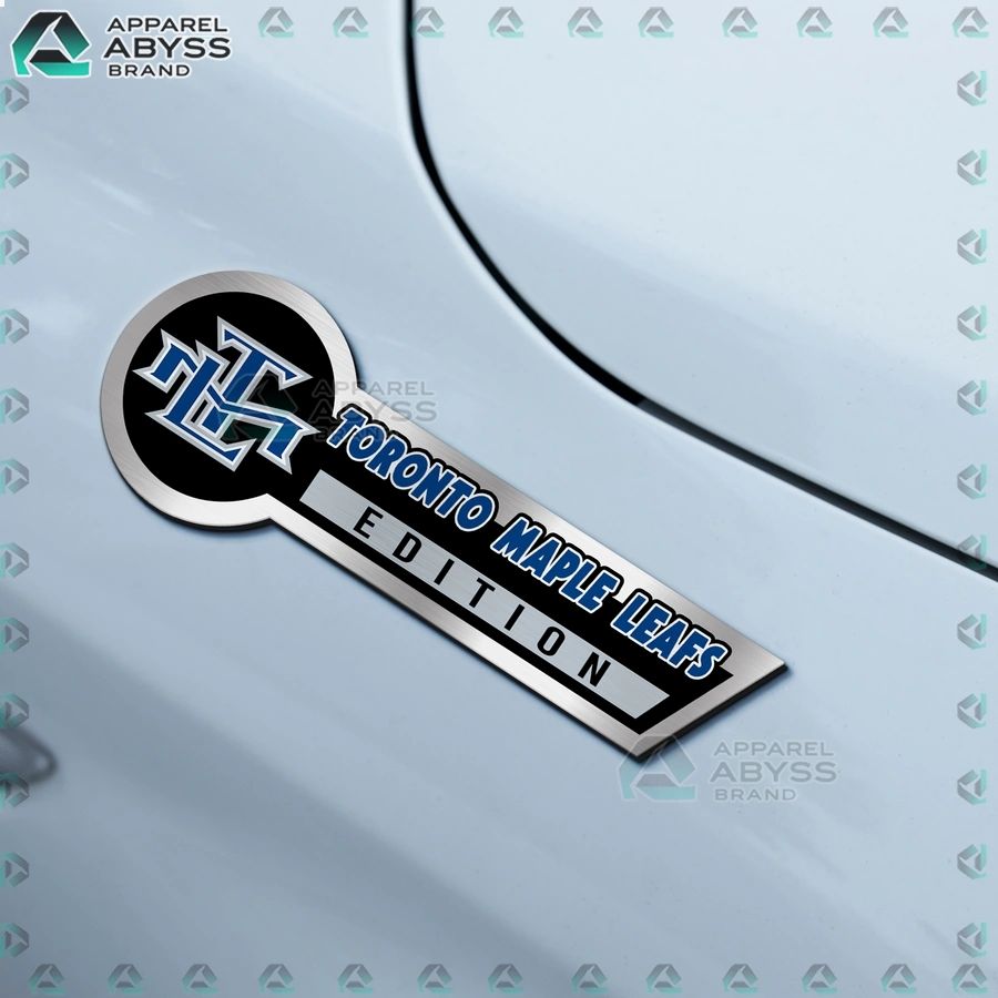 Toronto Maple Leafs Edition 3D Engraved Car Name Emblem