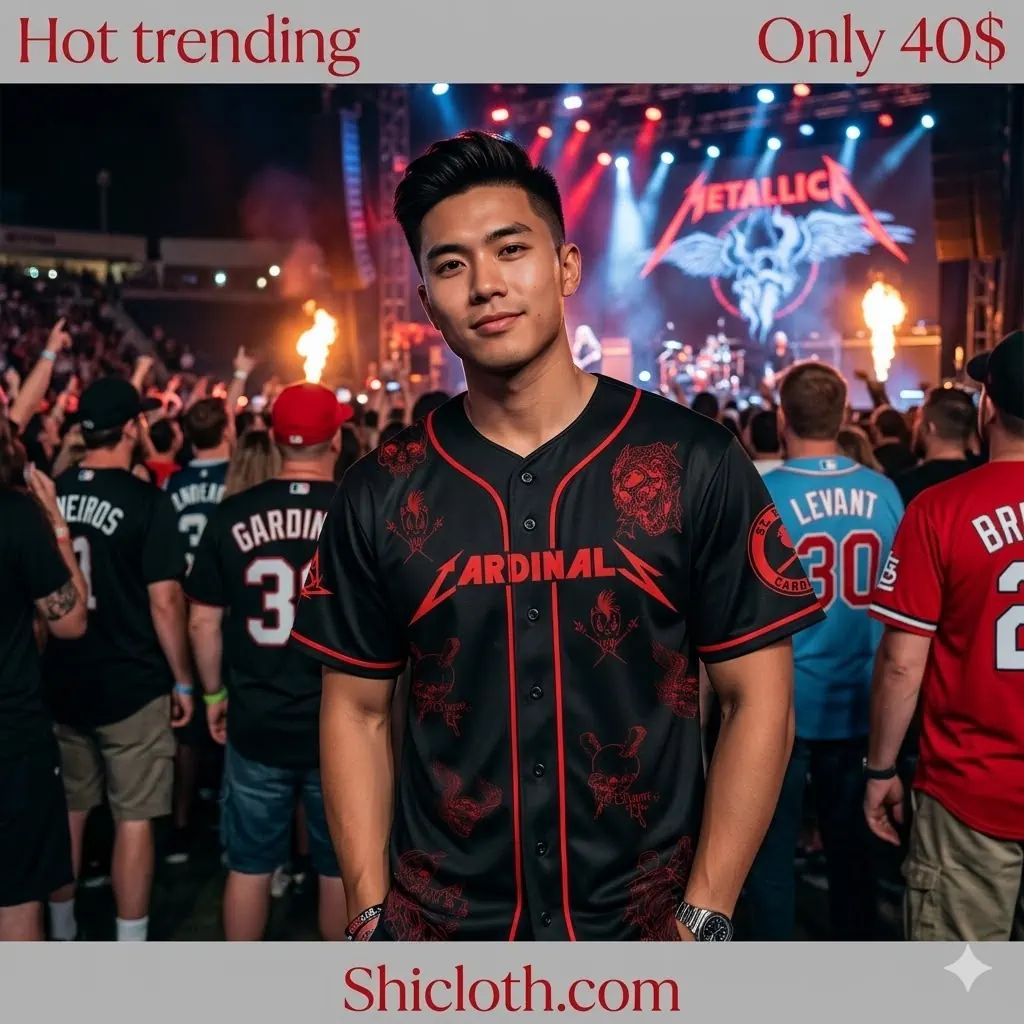Metallica x St. Louis Cardinals M72 World Tour 2026 Jersey